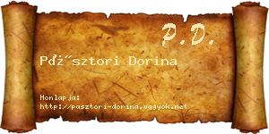 Pásztori Dorina névjegykártya